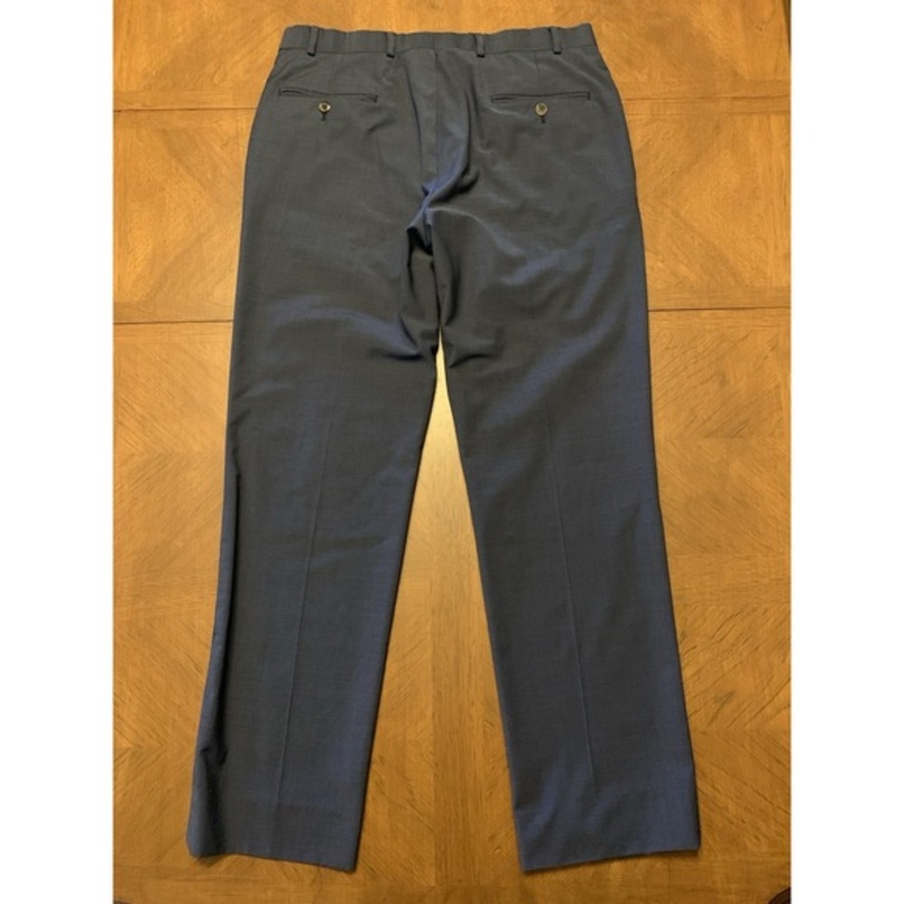 Brooks Brothers Men's Classic fit Dress Pants 34x30.5 Blue Wool blend - Picture 5 of 16